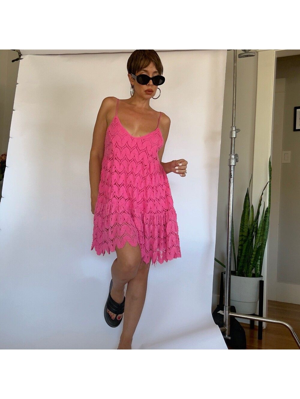 Crochet Mini Dress